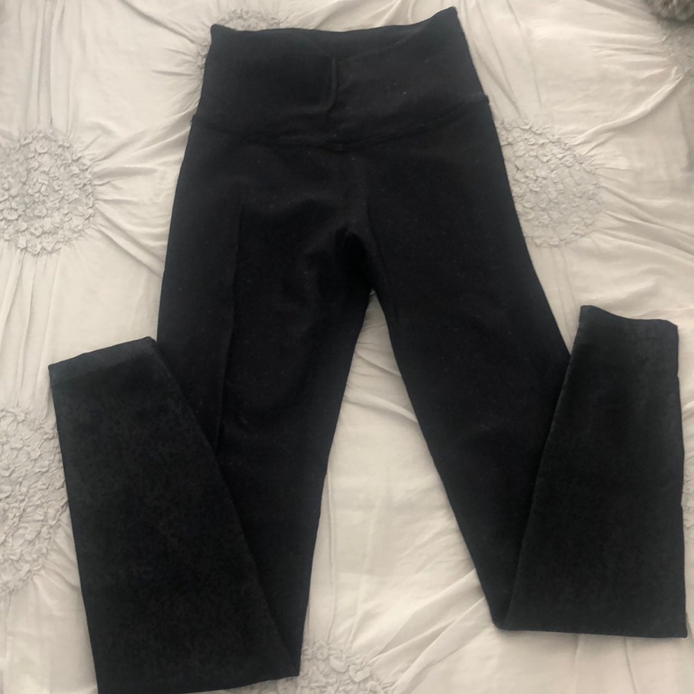 Beyond Yoga black and black sparkle legging